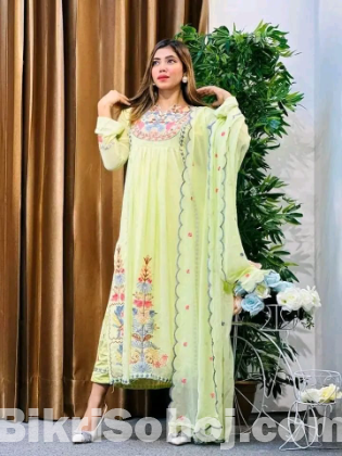 Embroidered Georgette Kameez Set